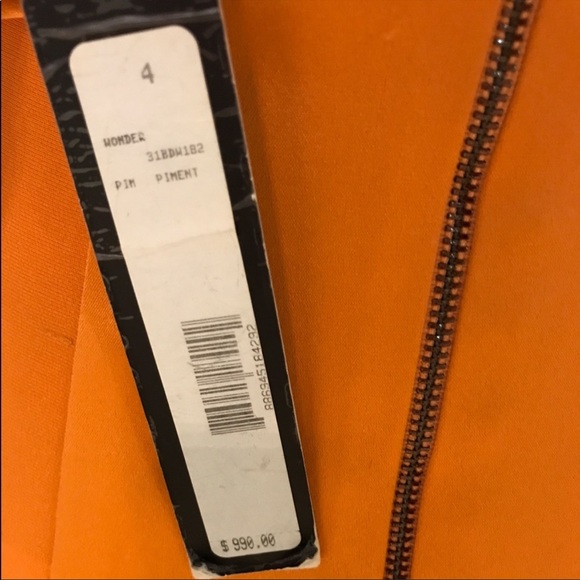 CATHERINE MALANDRINO Collection orange gala dress - Picture 4 of 4